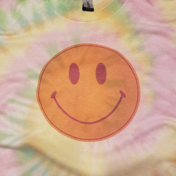 Tie Dye Smiley Face T-Shirt - Picture 3 of 3